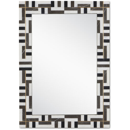 Gentry 39.5 X 28.25 inch Natural and Brass and Mirror Mirror