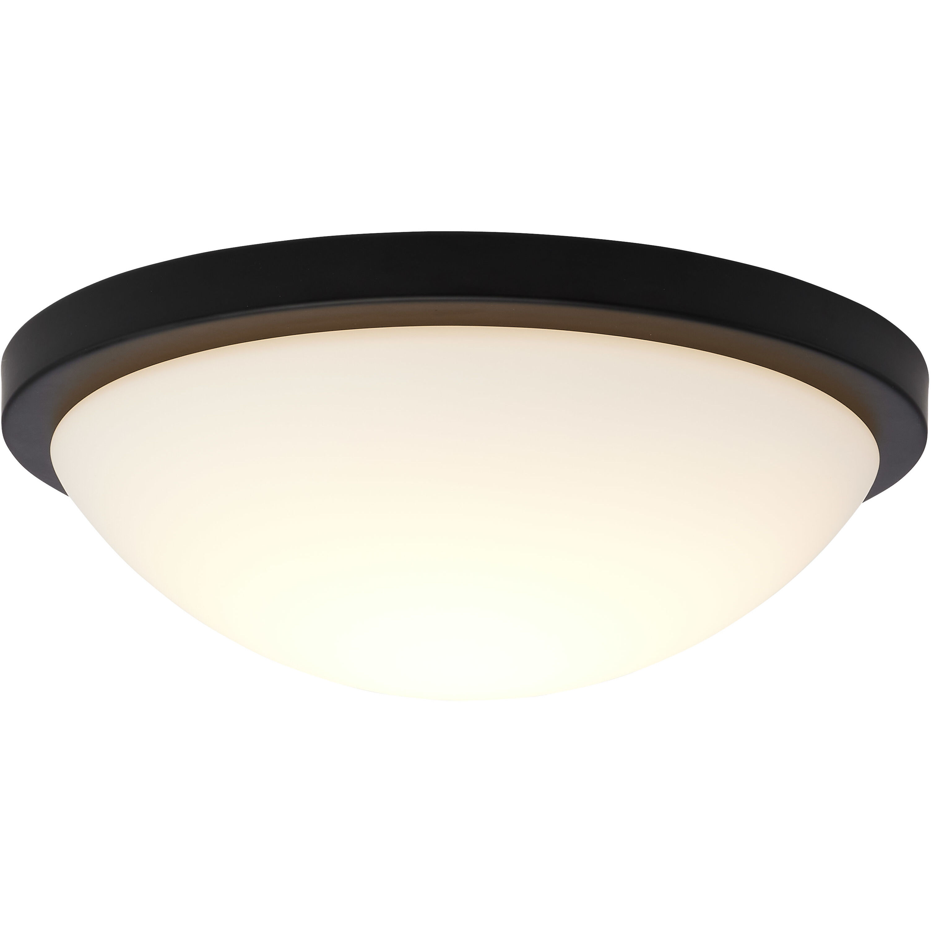 Button LED 11 inch Matte Black LED Flush Mount Ceiling Light
