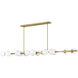 Selene 14 Light 74 inch Lacquered Brass Linear Pendant Ceiling Light