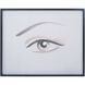 Umber White with Black Framed Wall Art, Eye