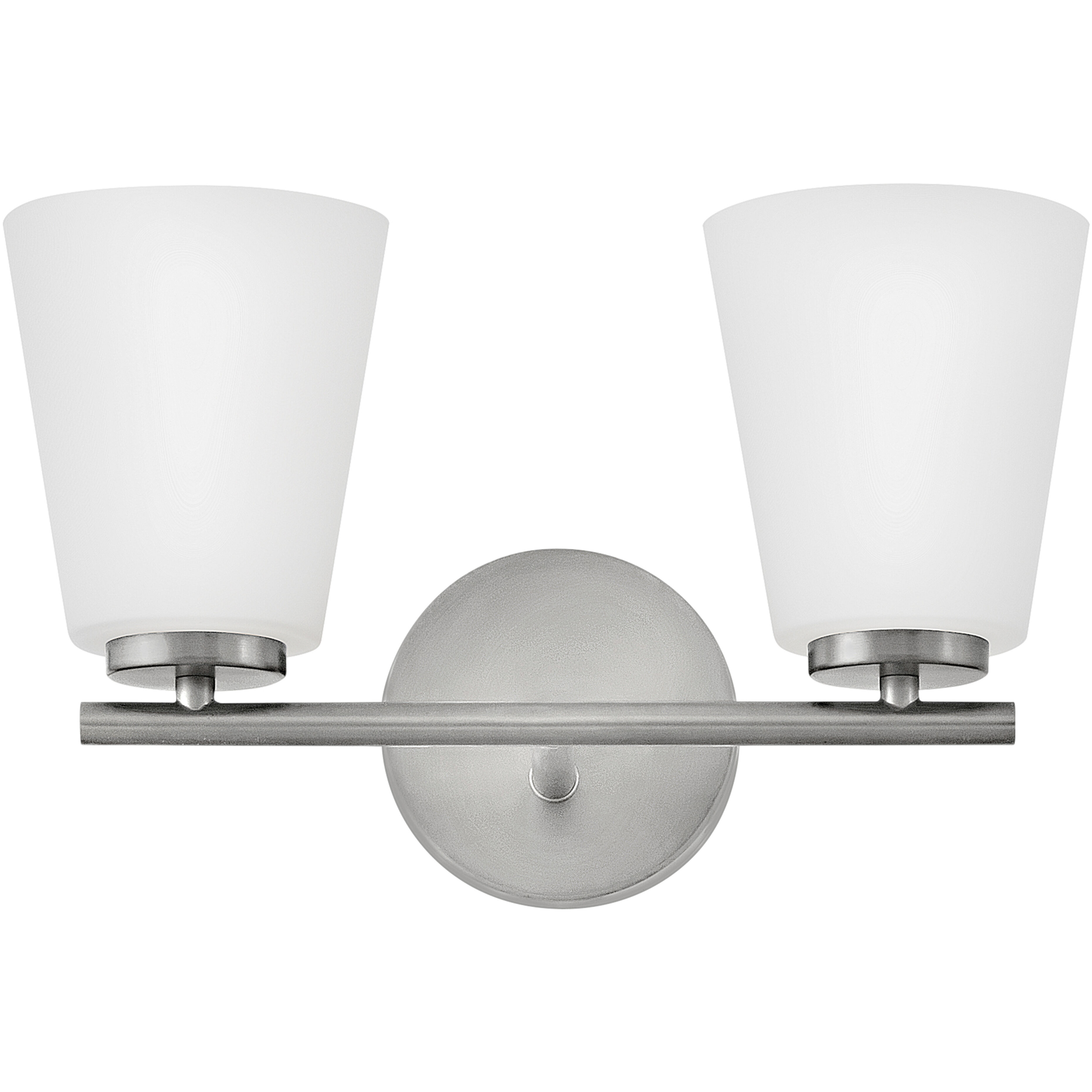 Bri 2 Light 15 inch Brushed Nickel Bath Light Wall Light