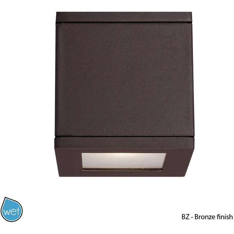 Rubix LED 5 inch Bronze Outdoor Wall Light