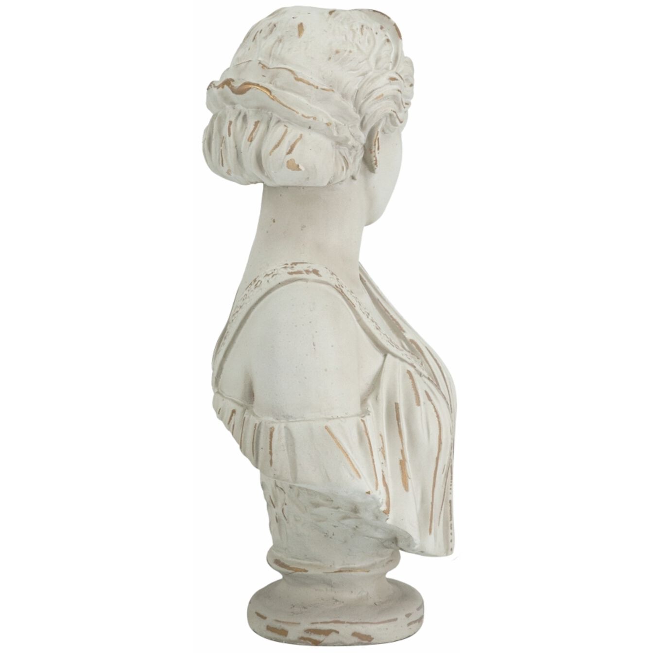 Baroque White and Gold Statue