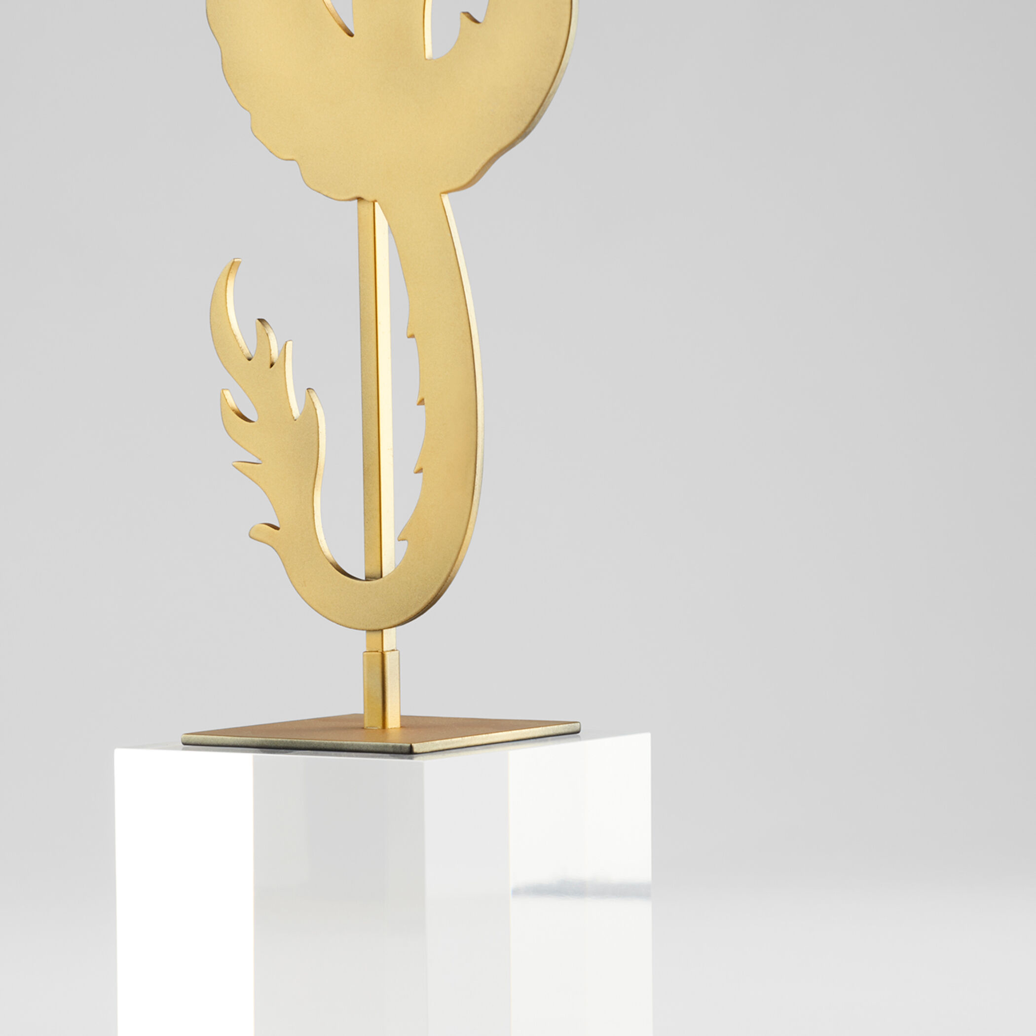 Haku Dragon 19 X 4 inch Sculpture, Short