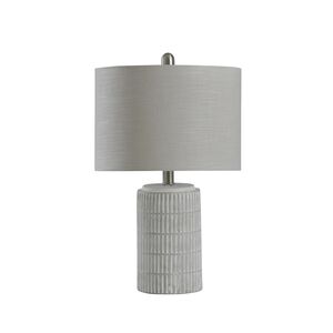 Joni 21 inch 60.00 watt Distressed Gray and White Table Lamp Portable Light 
