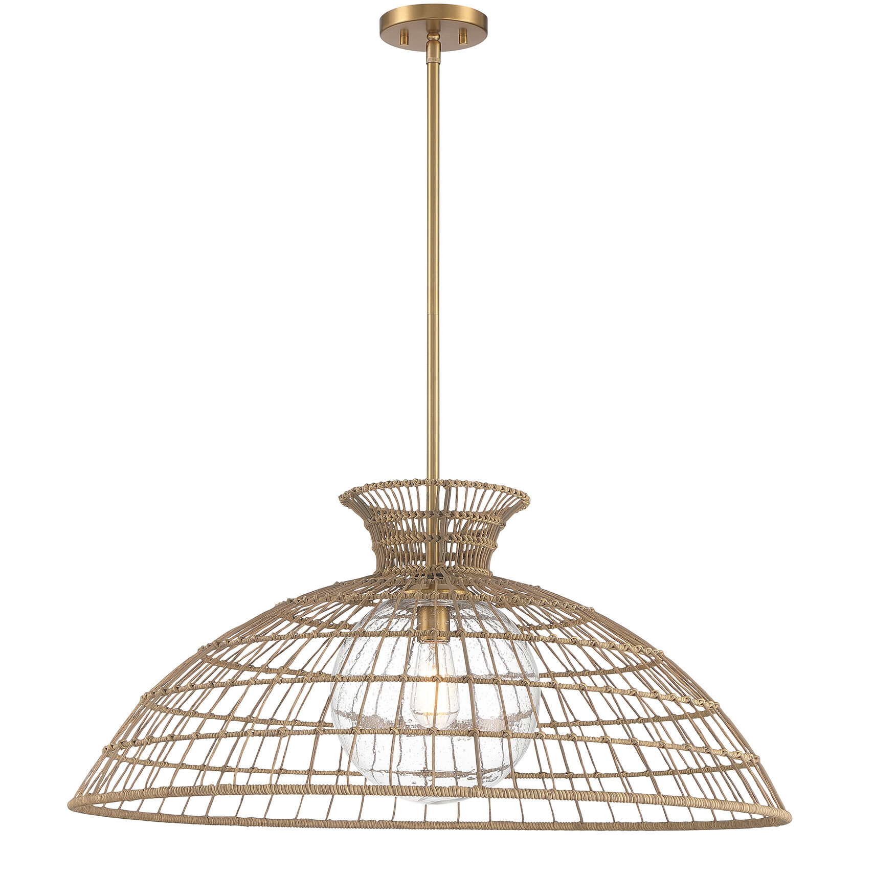Lanai 1 Light 32 inch Warm Brass Pendant Ceiling Light