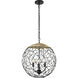 Cayman 3 Light 18 inch Black Pendant Ceiling Light