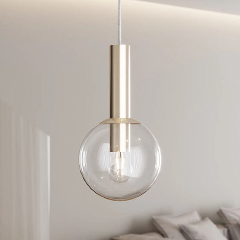 Bubbles 1 Light 8 inch Polished Nickel Pendant Ceiling Light