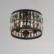 Madeline 3 Light 12.5 inch Black Flush Mount Ceiling Light