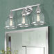 Ashridge 3 Light 24 inch Polished Chrome Vanity Wall Sconce Wall Light