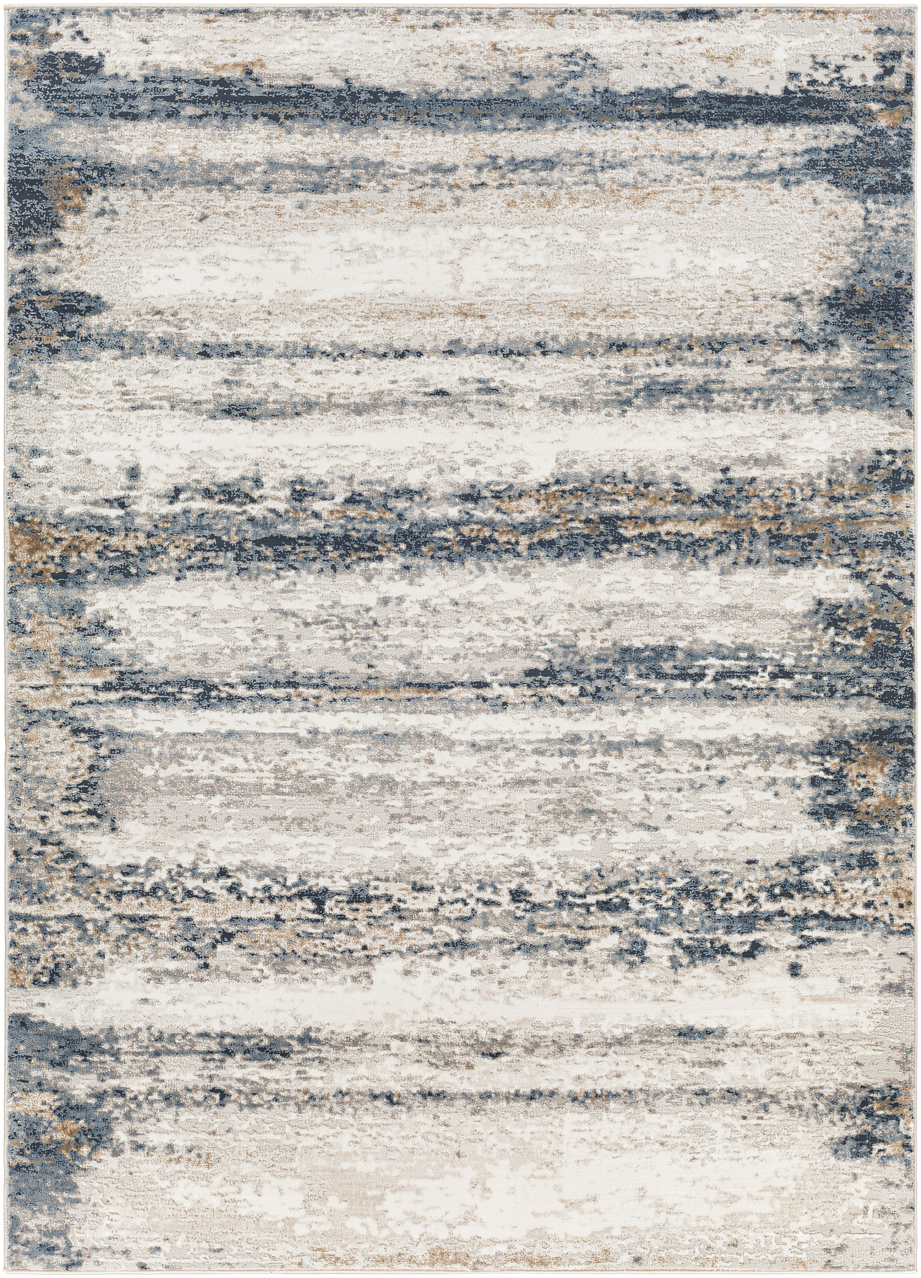 Allegro 84 X 63 inch Light Grey Rug, Rectangle