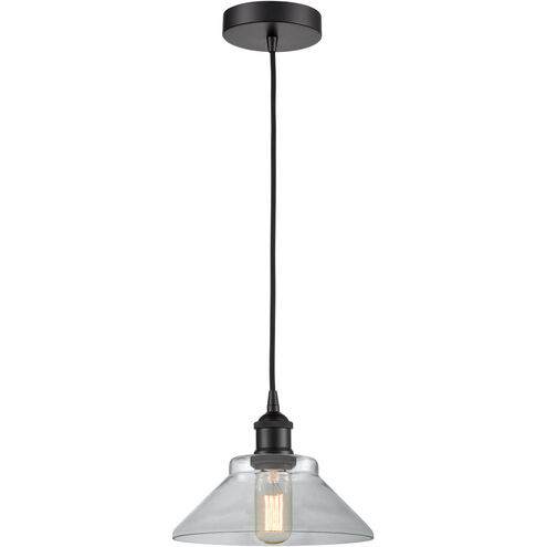 Edison Orwell 1 Light 8 inch Matte Black Mini Pendant Ceiling Light