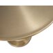 Anita 16.1 inch Gold and White Side Table
