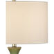 Grassington 32 inch 150 watt Green Table Lamp Portable Light