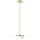 Solstice LED 22 inch Polished Brass Convertible Pendant Ceiling Light