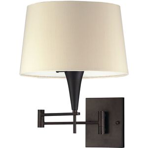 Joshua 22 inch 150 watt Aged Bronze Swingarm Sconce Wall Light in Standard