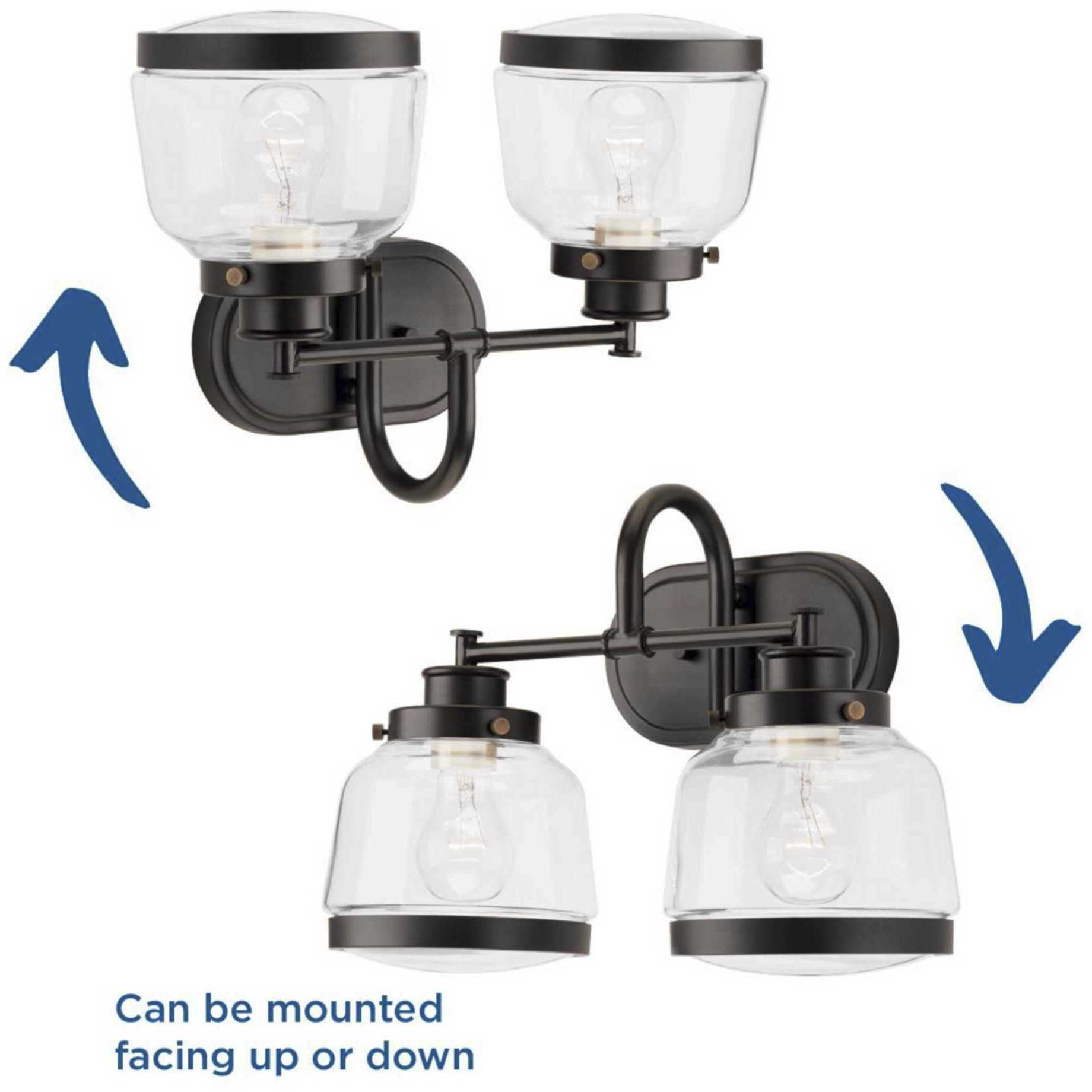 Judson 2 Light 16 inch Antique Bronze Bath Vanity Wall Light