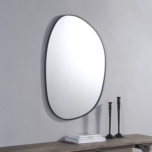 Bozeman 42 X 30 inch Clear and Matte Black Wall Mirror