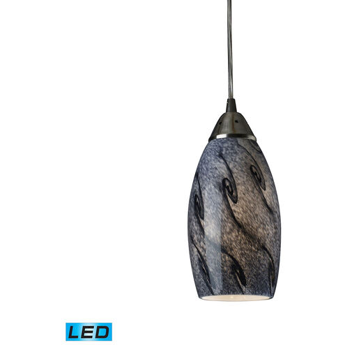 Wallkill LED 5 inch Satin Nickel Mini Pendant Ceiling Light