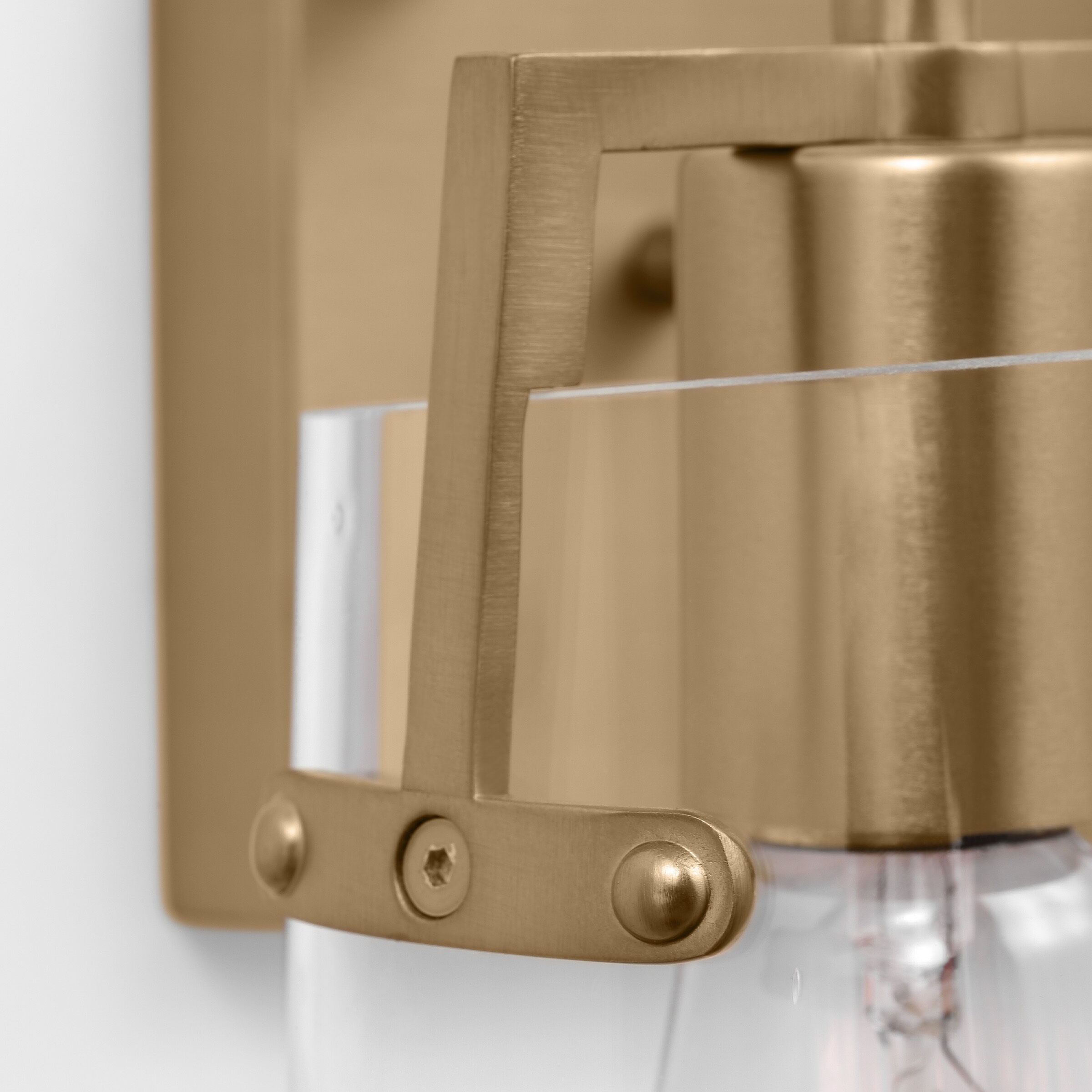 Drew & Jonathan Crofton 2 Light 14.63 inch Satin Brass Wall Bath Fixture Wall Light