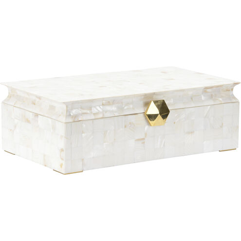 Arabelle 18.25 inch White/Cream Treasure Box