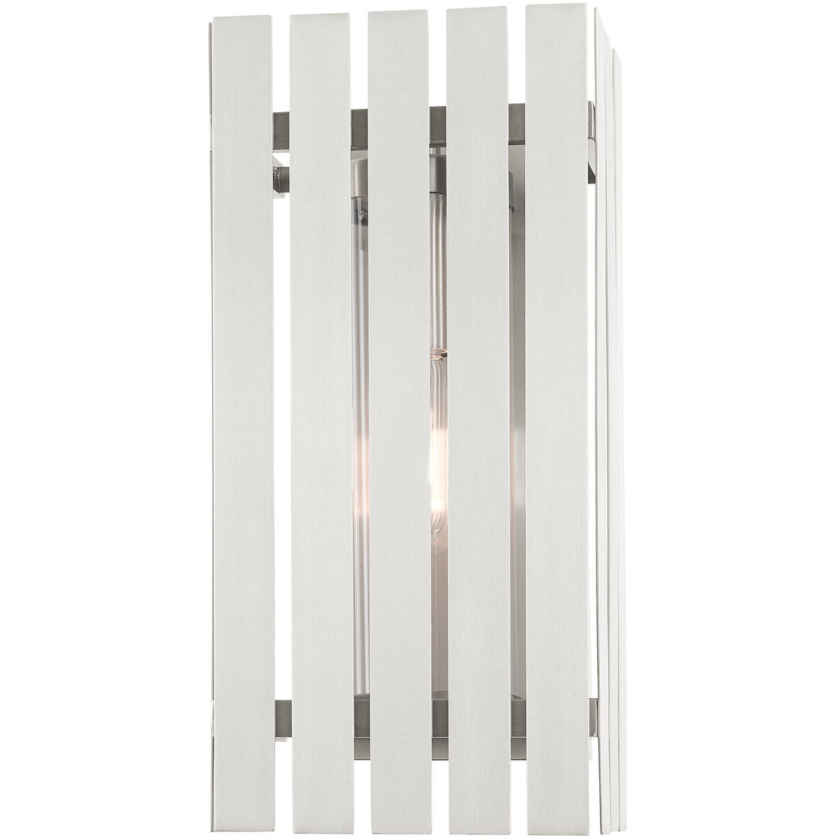 Greenwich 1 Light 17 inch Brushed Nickel Outdoor Wall Lantern