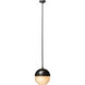 Metro 1 Light 12 inch Oil Rubbed Bronze Pendant Ceiling Light