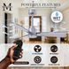 Atlas Alessandra 72 inch Brushed Nickel Indoor/Outdoor Ceiling Fan