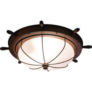 Orleans LED 15 inch Antique Red Copper Outdoor Ceiling