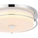 Kolson 1 Light 16 inch Chrome Flush Mount Ceiling Light