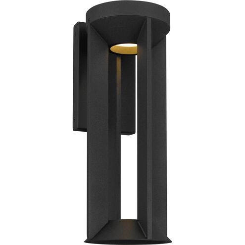 Aura LED 16 inch Sand Black Wall Sconce