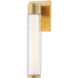 Castor LED 4.25 inch Aged Brass Bath and Vanity Wall Light