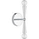 Contemporary 2 Light 4.75 inch Chrome Wall Sconce Wall Light