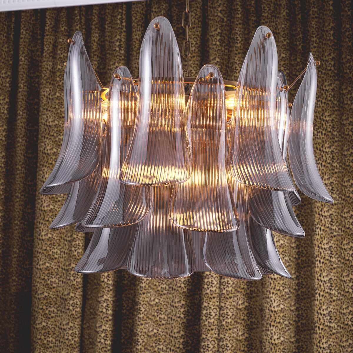 Amun 13 Light 28.35 inch Brushed Brass Chandelier Ceiling Light