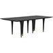 Romeo 95 X 42 inch Hand Rubbed Black Dining Table