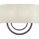 Stratton 2 Light 15 inch English Bronze ADA Wall Sconce Wall Light