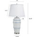 Cameron 32.5 inch 100 watt Bexium Blue and White Table Lamp Portable Light