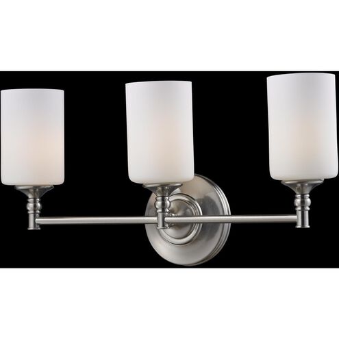 Cannondale 3 Light 22 inch Brushed Nickel Vanity Wall Light