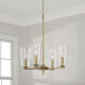 Portman 4 Light 17.5 inch Aged Brass Pendant Ceiling Light