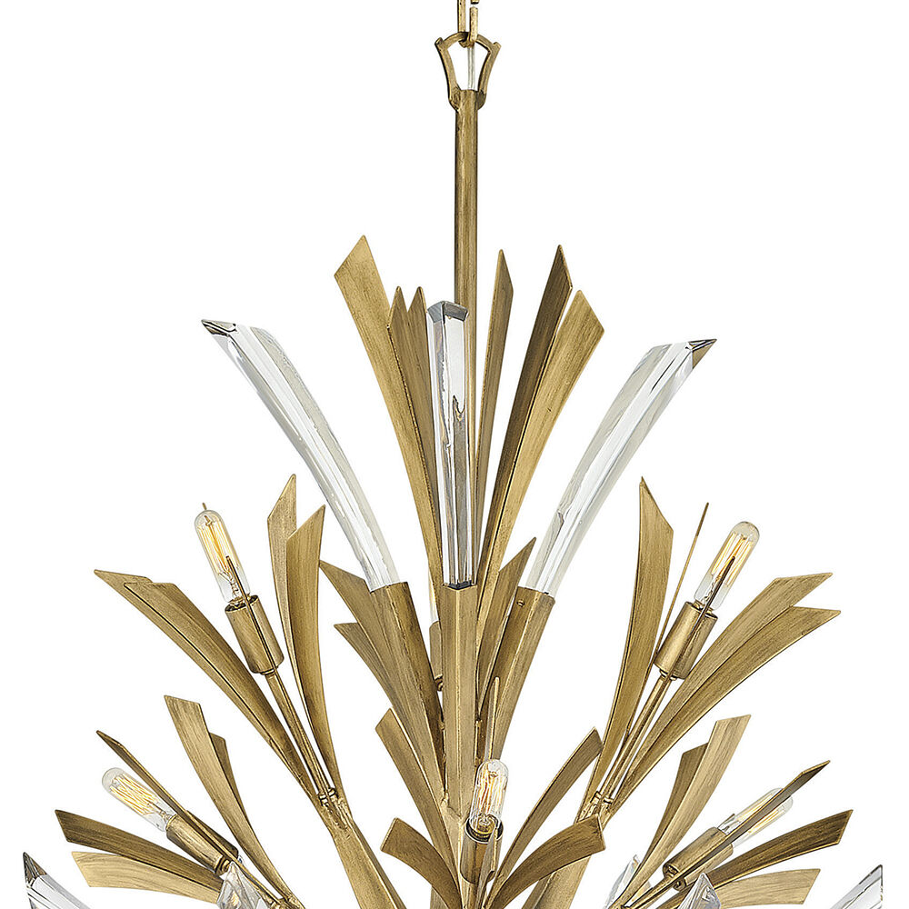 Vida LED 24 inch Burnished Gold Chandelier Ceiling Light, Orb