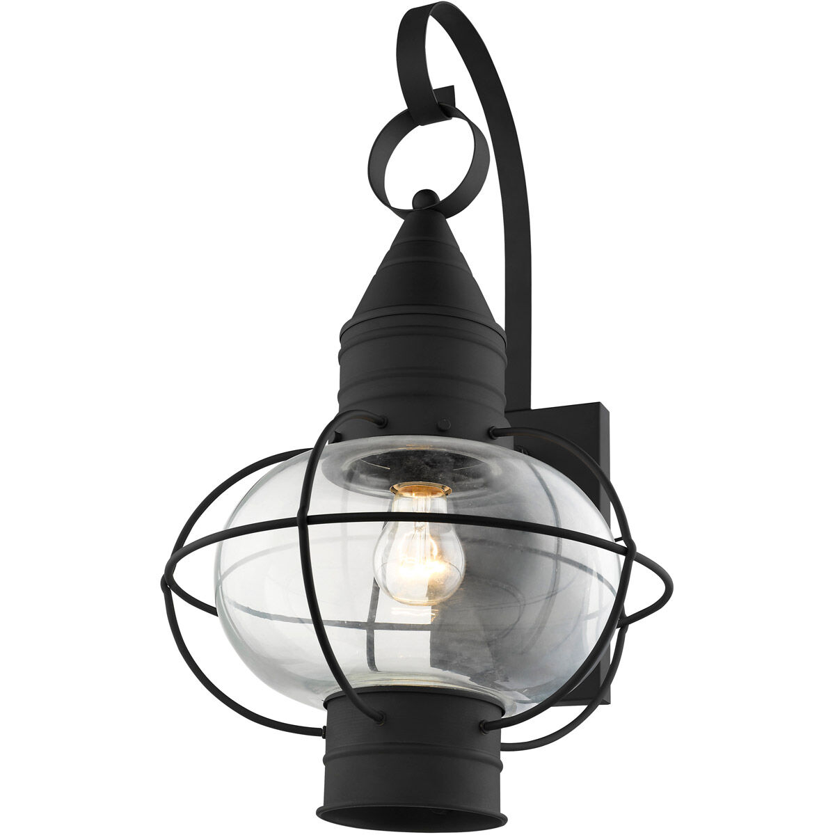 Newburyport 1 Light 21 inch Black Outdoor Wall Lantern