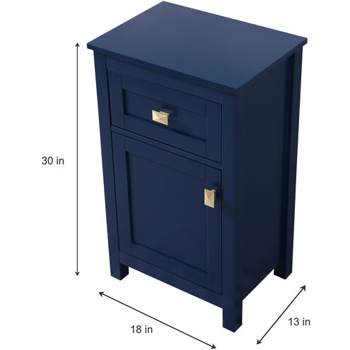 Adian Blue Bathroom Storage Cabinet