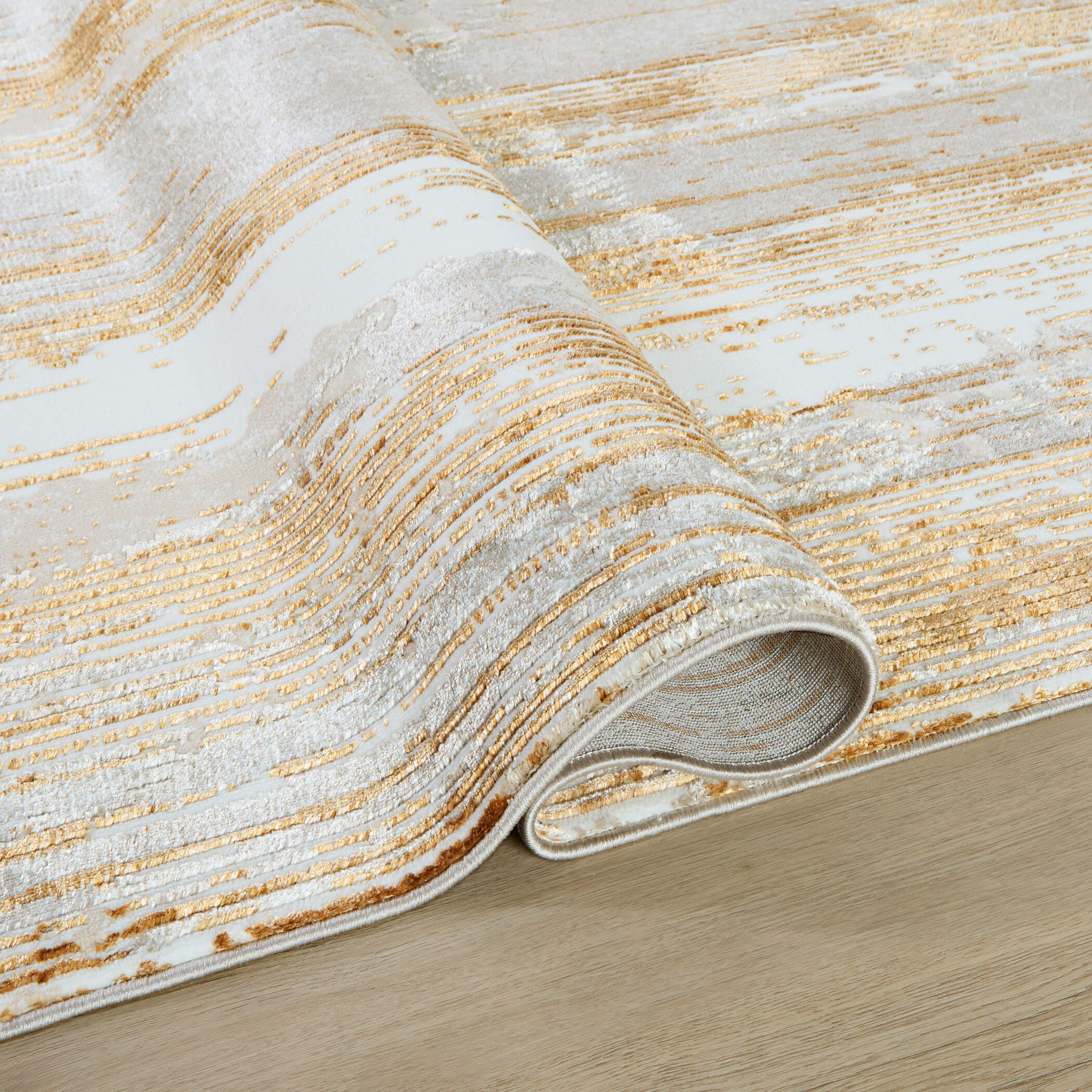 Melet 36 X 24 inch Gold Rug in 2 x 3