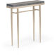 Wick 30 X 8.5 inch Soft Gold Console Table in Maple Grey