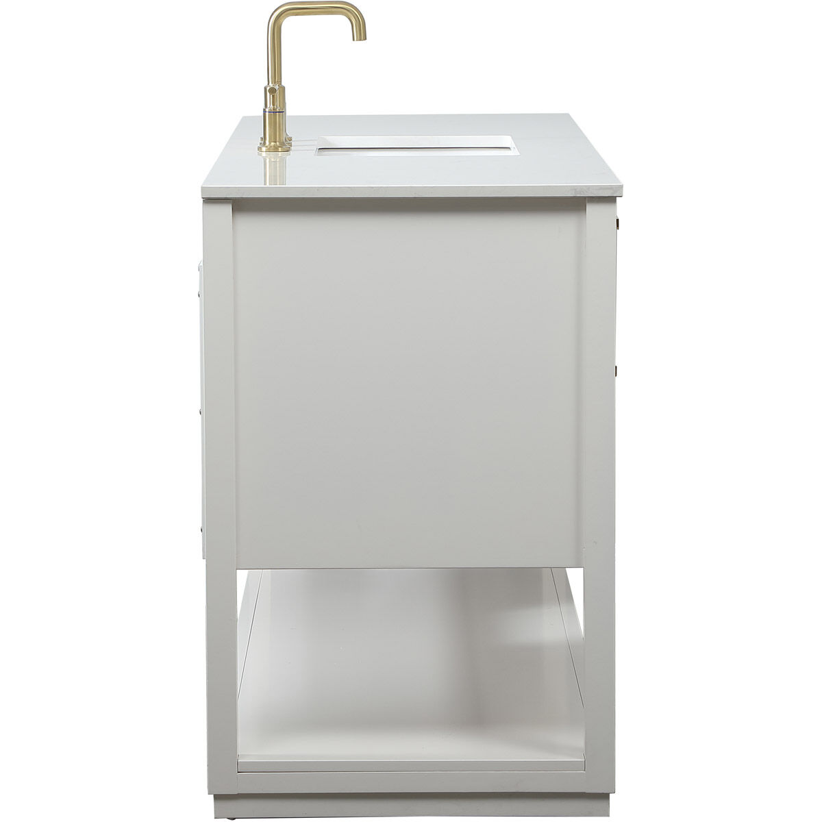 Larkin 60 X 22 X 34 inch White Vanity Sink Set