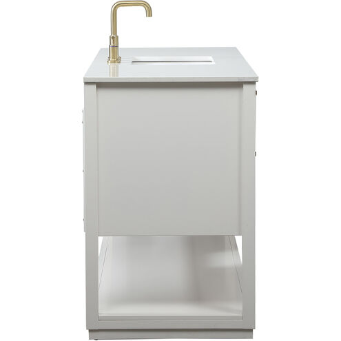 Larkin 60 X 22 X 34 inch White Vanity Sink Set