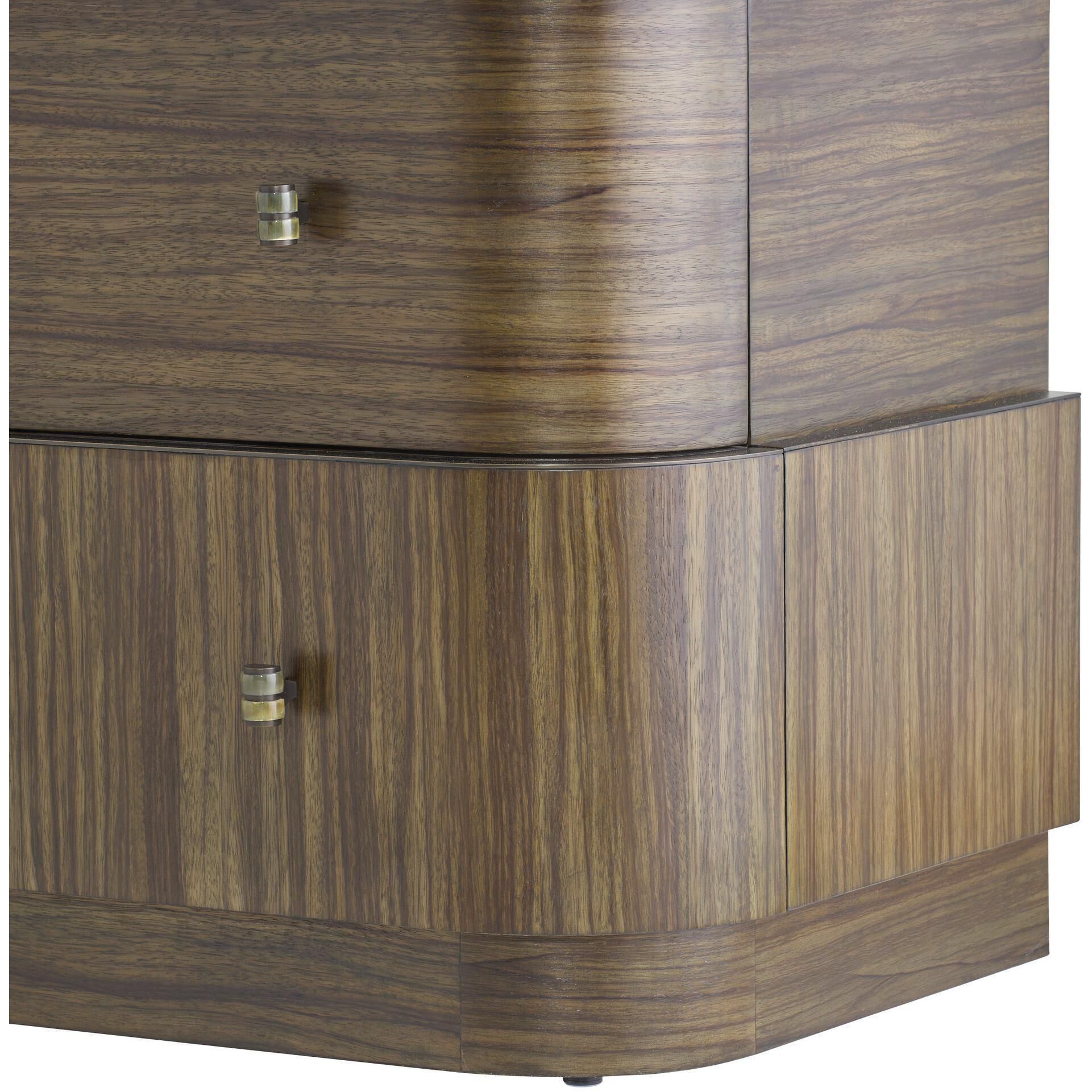 Jacques Brindle and Natural Faux Horn with Bronze Chest