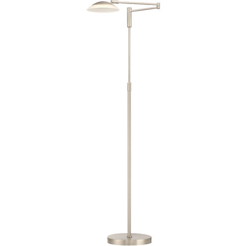 Meran Turbo 10 inch 13.5 watt Satin Nickel Floor Lamp Portable Light