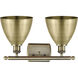 Ballston Dome LED 17.5 inch Antique Brass Bath Vanity Light Wall Light