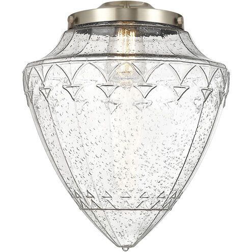 Franklin Restoration Bullet LED 12 inch Brushed Satin Nickel Mini Pendant Ceiling Light in Seedy